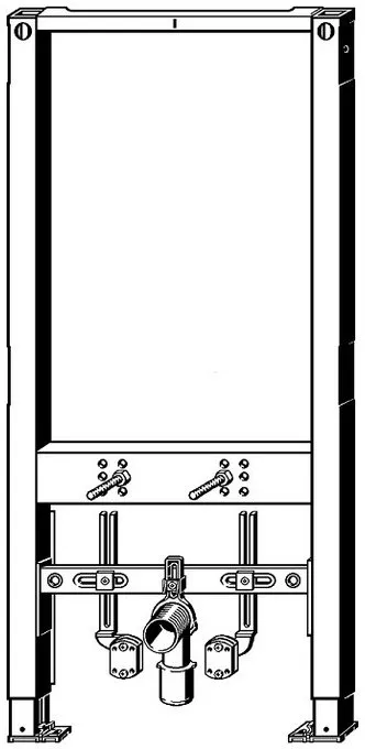 776442 Prevista Dry инсталляция для подвесного биде (без крепежа),1120 мм, модель 8568
