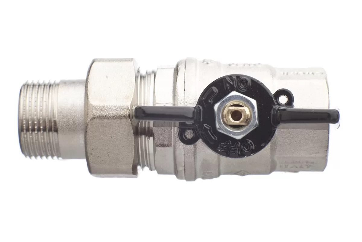 Кран шаровый Bugatti Oregon 322 Н/В (Ду=15 мм) 1/2" с накидной гайкой (03220027)