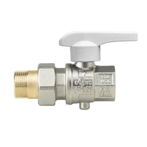 Кран дисковый Rubinetterie Bresciane EUROFLY 600500 3/4" ВР/НР с накидной гайкой, с возможностью фиксации промежуточных положений (60050105)