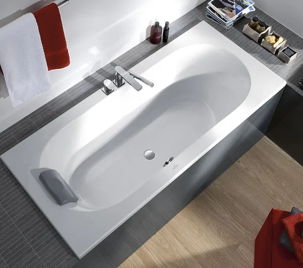 UBQ 199 OBE 2V-01 OBERON Duo Ванна 190x90, с ножками, белая, материал кварил Quaryl®