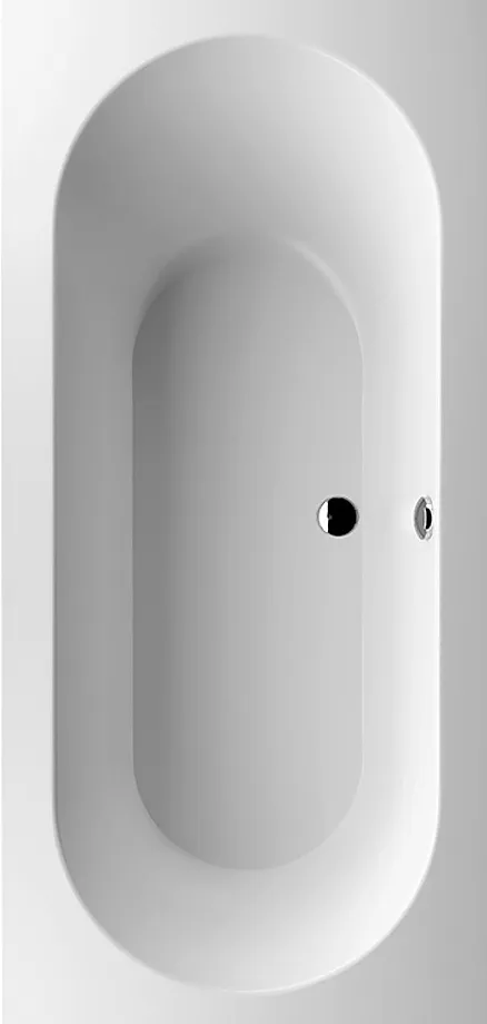 UBQ 199 OBE 2V-01 OBERON Duo Ванна 190x90, с ножками, белая, материал кварил Quaryl®