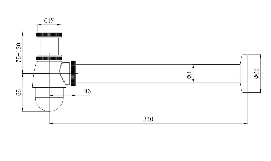AQ6018CR сифон для биде
