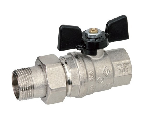 Кран шаровый Bugatti Oregon 322 Н/В (Ду=15 мм) 1/2" с накидной гайкой (03220027)