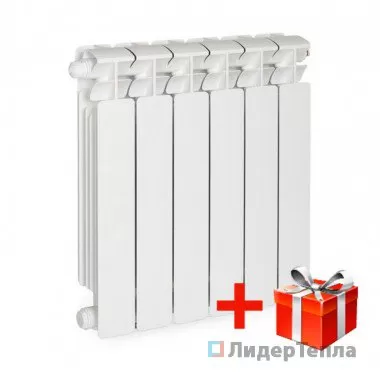 Радиатор биметаллический Rifar Base 200, 6 секций, боковое подключение