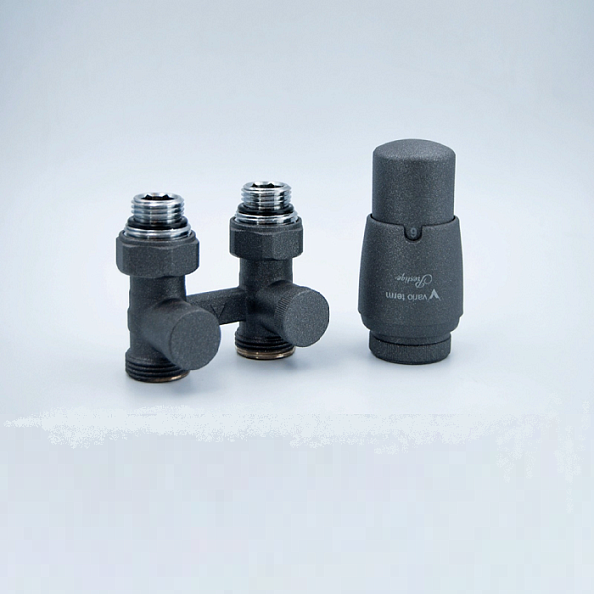 Комлект Vario Term Premium Eleganckie 3/4" (темный структурный графит) для прямого подключения с термоголовкой (EPRNYGS0215C/FP)