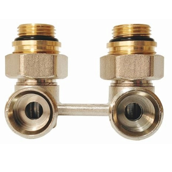 Узел подключения радиатора H-образный Arrowhead Element угловой 3/4"Н - 1/2"В (216132)