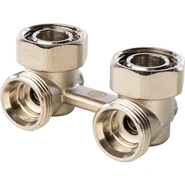 Узел Stout угловой 3/4" нижнего подключения радиатора для двухтрубной системы (арт. SVH-0004-000020)