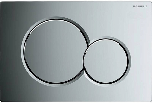 115.770.21.5 Смывная клавиша Geberit Sigma01 для двойного смыва к 111.300/350/361/362/380/390/796, Глянцевый хром